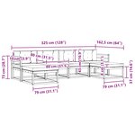 vidaXL Ensemble de canapés d'extérieur 6 pc Blanc et Beige