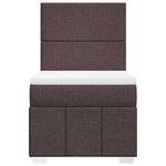 vidaXL Sommier à lattes de lit avec matelas Marron foncé 80x200 cm