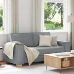 vidaXL Canapé 2 places Gris clair 180x78x84 cm Tissu