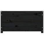 vidaXL Lit de jour Noir 75x190 cm Petit simple Bois de pin massif