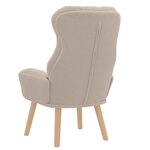 vidaXL Fauteuil relaxant Gris clair 69 x 74 x 93 cm tissu