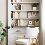 vidaXL Étagère murale 100x20x2 5 cm bois massif de hêtre