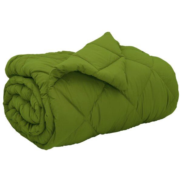 vidaXL Duvet d'hiver Vert 200 x 135 cm Microfibre