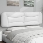 vidaXL Coussin de tête de lit blanc 193 cm similicuir