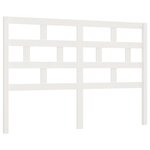 vidaXL Tête de lit Blanc 126x4x100 cm Bois massif de pin