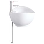 vidaXL Lavabo de salle de bains Chrome 59 x 35 x 21 cm métal