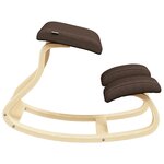 vidaXL Chaise assis-genoux marron 48x71x51 cm contreplaqué de bouleau