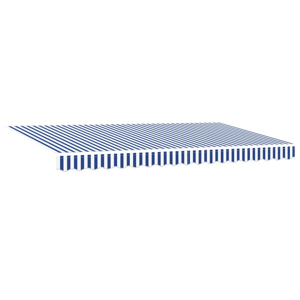 vidaXL Auvent Rétractable Bleu et Blanc Anthracite 400 x 200 cm