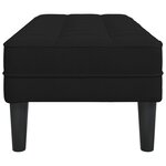 vidaXL Banc Noir 113x57x39 cm en velours