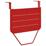 vidaXL Table Suspendue de Balcon Rouge 60 x 39 x 65 cm Acier