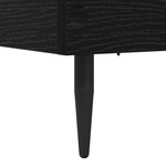 vidaXL Cadre de lit Chêne noir 80 x 200 cm Bois d'ingénierie
