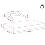 vidaXL Étagère Murale 2 pc Rouge 40 x 23 5 x 3 8 cm Bois d'ingénierie