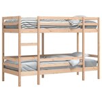 vidaXL Lit superposé 75x190 cm Bois de pin massif