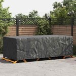 vidaXL Housse pour mobilier d'extérieur Noir 300 x 140 x 90 cm 600D