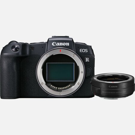 Canon eos rp body + ef-eos r adapter boîtier milc 26 2 mp cmos 6240 x 4160 pixels noir
