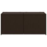 vidaXL Boîte de rangement de jardin marron 283L résine tressée
