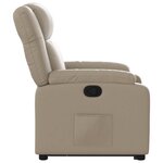 vidaXL Fauteuil inclinable Cappuccino Similicuir