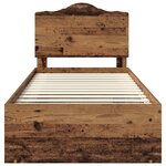 vidaXL Cadre de lit Bois ancien 75 x 190 cm Pin massif