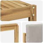 vidaXL Ensemble de canapés d'extérieur 5 pc Blanc et gris clair