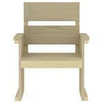 vidaXL Ensemble à manger de jardin 4 Pièces Bois de pin imprégné