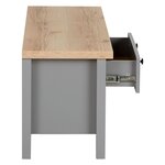 Meuble TV en Bois Gris 146 5 cm