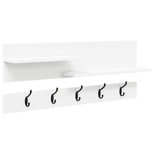 vidaXL Porte-manteau mural Blanc 90 x 15 x 36 cm Bois d'ingénierie