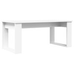 vidaXL Ensemble de tables basses 2 Pièces Blanc Bois d'ingénierie