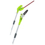 Greenworks scie à perche et taille-haies sans batterie g40psh 1300607