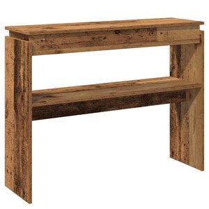 vidaXL Table console vieux bois 102x30x80 cm bois d'ingénierie