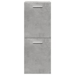 vidaXL Ensemble de meubles de salle de bain 4 Pièces gris béton