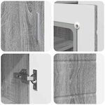 vidaXL Buffet Sonoma gris 55 5 x 29 x 100 cm Bois d'ingénierie