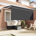 vidaXL Auvent Rétractable Anthracite 300 x 200 cm