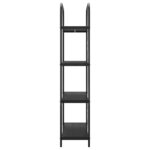 vidaXL Étagère Chêne noir 80 x 30 x 146 cm Bois d'ingénierie