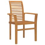 vidaXL Chaise de jardin empilable Marron 62 5 x 54 5 x 95 5 cm