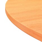vidaXL Dessus de table rond cire marron Ø80x2 5 cm bois de pin massif