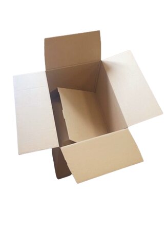 Lot de 20 cartons d'expédition, caisses postales carton - 39 x 29 x 18 cm (fond automatique : gain de temps)