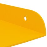 vidaXL Étagère flottante 4 Pièces Jaune moutarde 30 x 30 x 2 cm