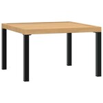 vidaXL Salon de jardin 7 Pièces avec coussins noir aluminium