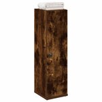 vidaXL Meuble de salle de bain avec porte-rouleau chêne fumé