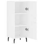 vidaXL Buffet blanc 34 5x34x90 cm bois d'ingénierie