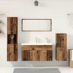 vidaXL Ensemble de meubles salle de bain 5 Pièces bois d'ingénierie