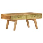 vidaXL Table basse Bois de manguier massif 90x50x40 cm