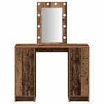 vidaXL Table de Toilette Marron 102 x 33 x 135 cm Bois d'ingénierie