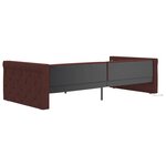 vidaXL Lit avec matelas et éclairage USB Violet Tissu 90x200 cm