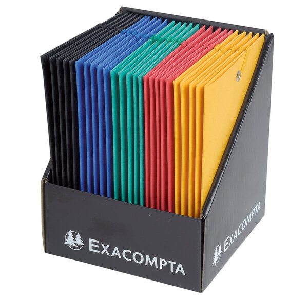 Chemise 3Rabat + Elast.12x16 SCOTTEN Ass. x 25 EXACOMPTA