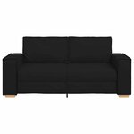vidaXL Canapé 2 places Noir 180x78x84 cm Tissu