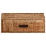 vidaXL Table de chevet murale 40x30x13 5 cm bois de manguier massif