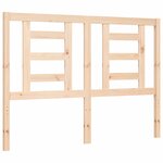 vidaXL Cadre de lit avec tête de lit 140x190 cm bois massif