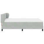 vidaXL Lit à ressorts avec matelas gris foncé 80x200 cm en velours