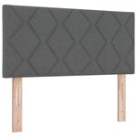 vidaXL Tête de lit LED Gris 100 cm tissu